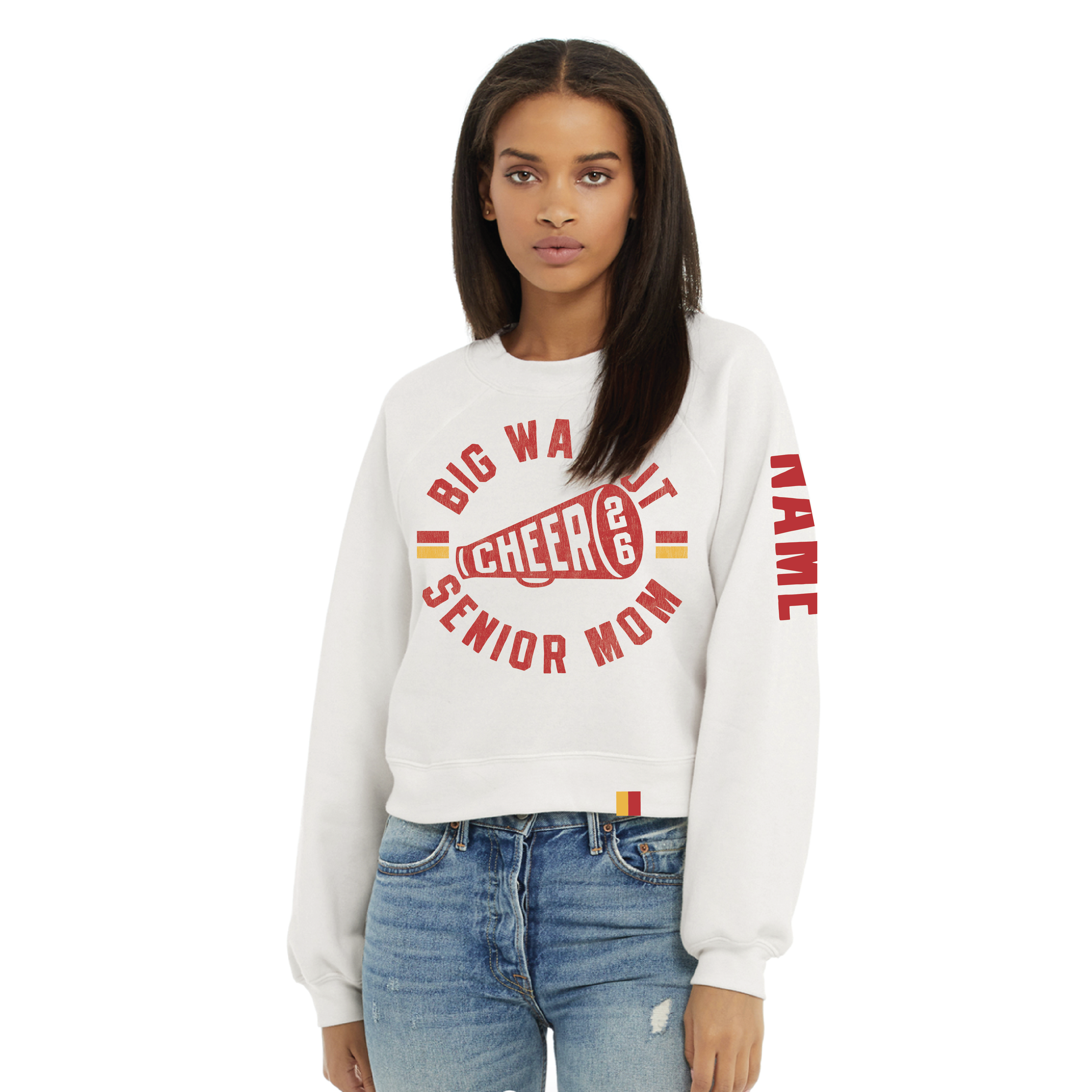 BW | SENIOR CHEER MOM SWEATSHIRT