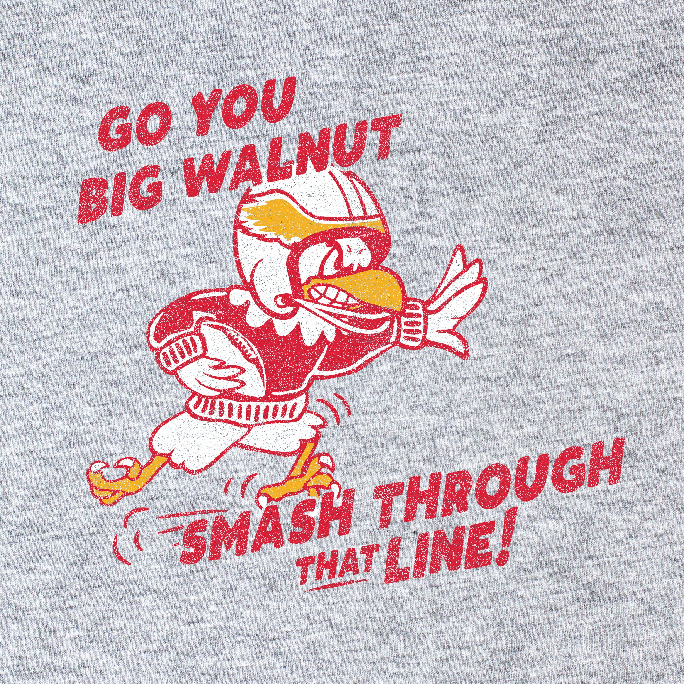 "Go you Big Walnut" Football Crop Racerback Tank