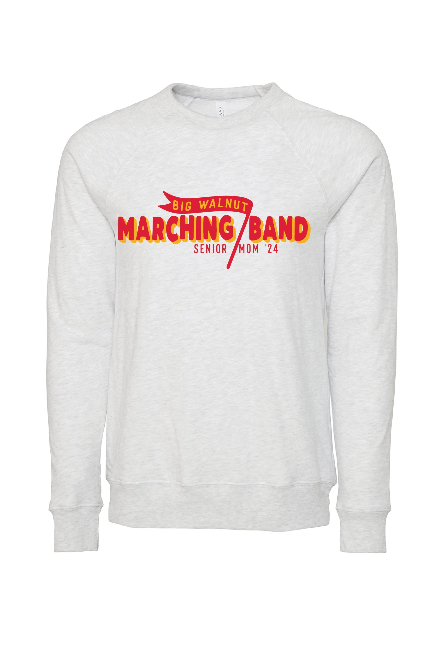 BW Marching Band Red and Gold  Crewneck Sweatshirt