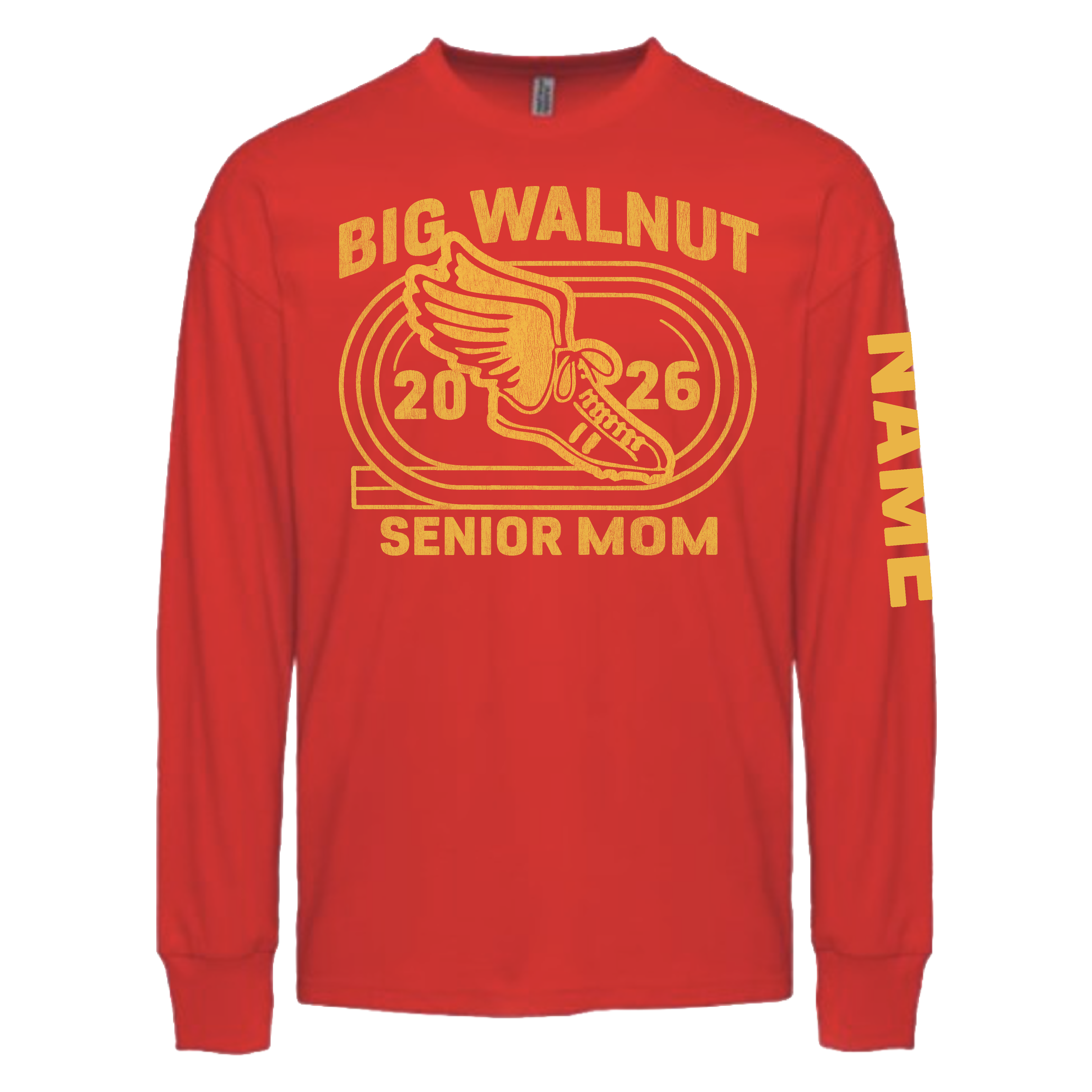 BIG WALNUT | SENIOR MOM TRACK AND FIELD LONG SLEEVE TEE