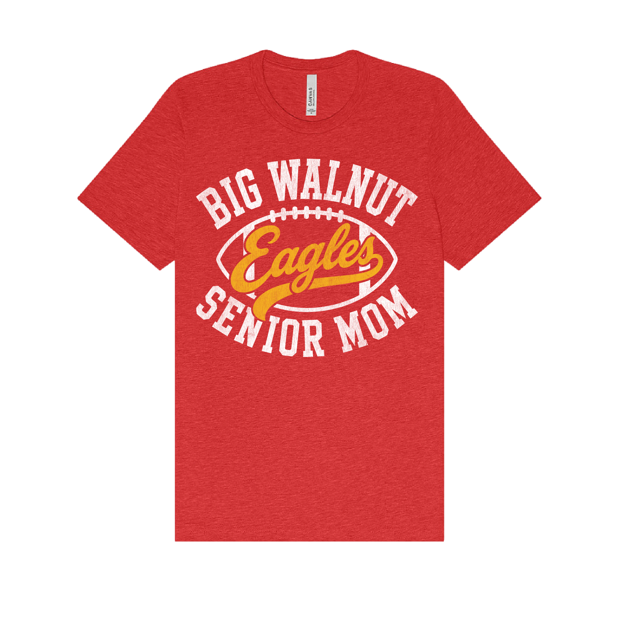 BIG WALNUT | 2027 BWHS SENIOR MOM FOOTBALL UNISEX HEAVY WEIGHT TEE