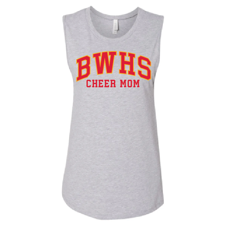 BW | CHEER MOM MUSCLE TANK