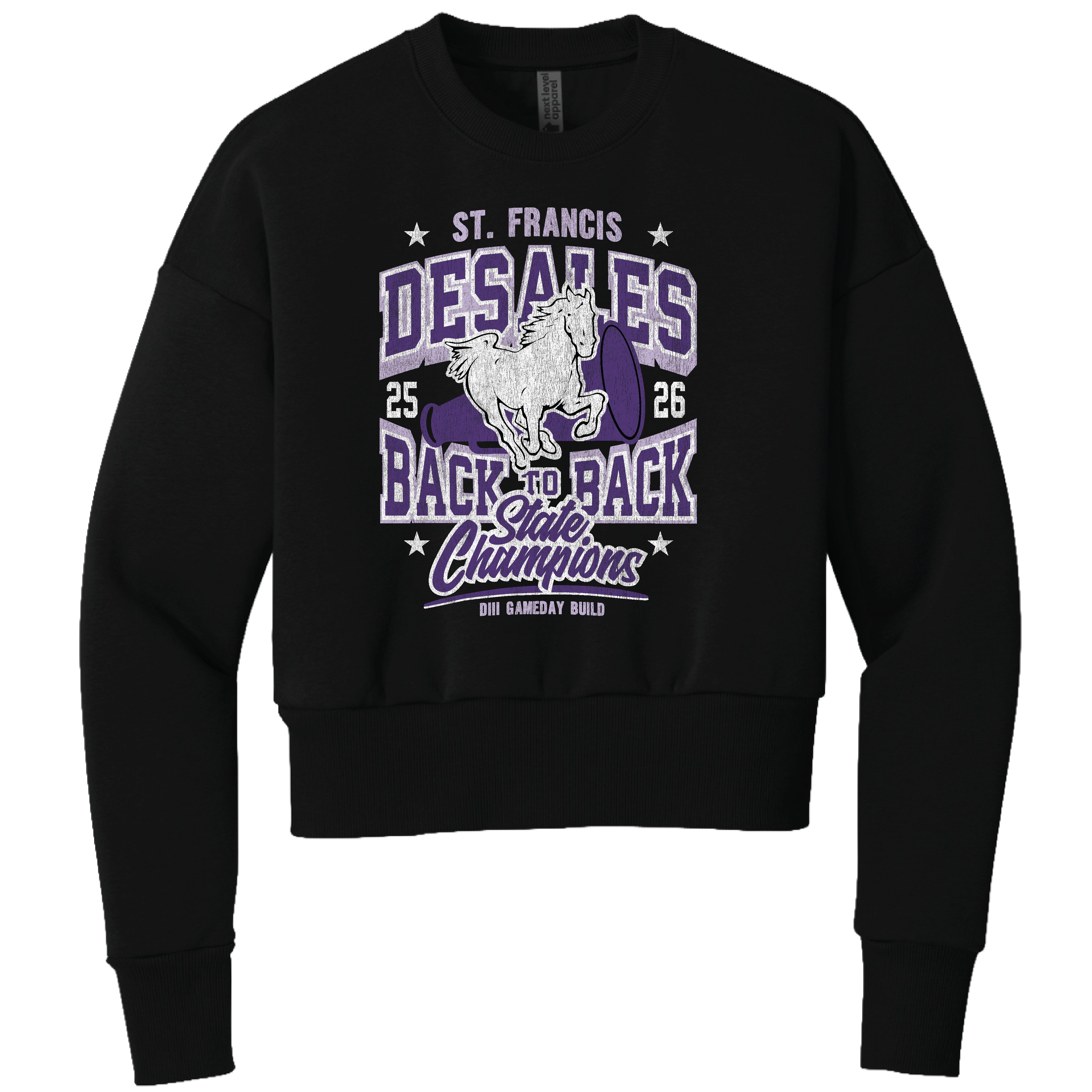 DESALES | BACK TO BACK STATE CHAMP BOXY SWEATSHIRT