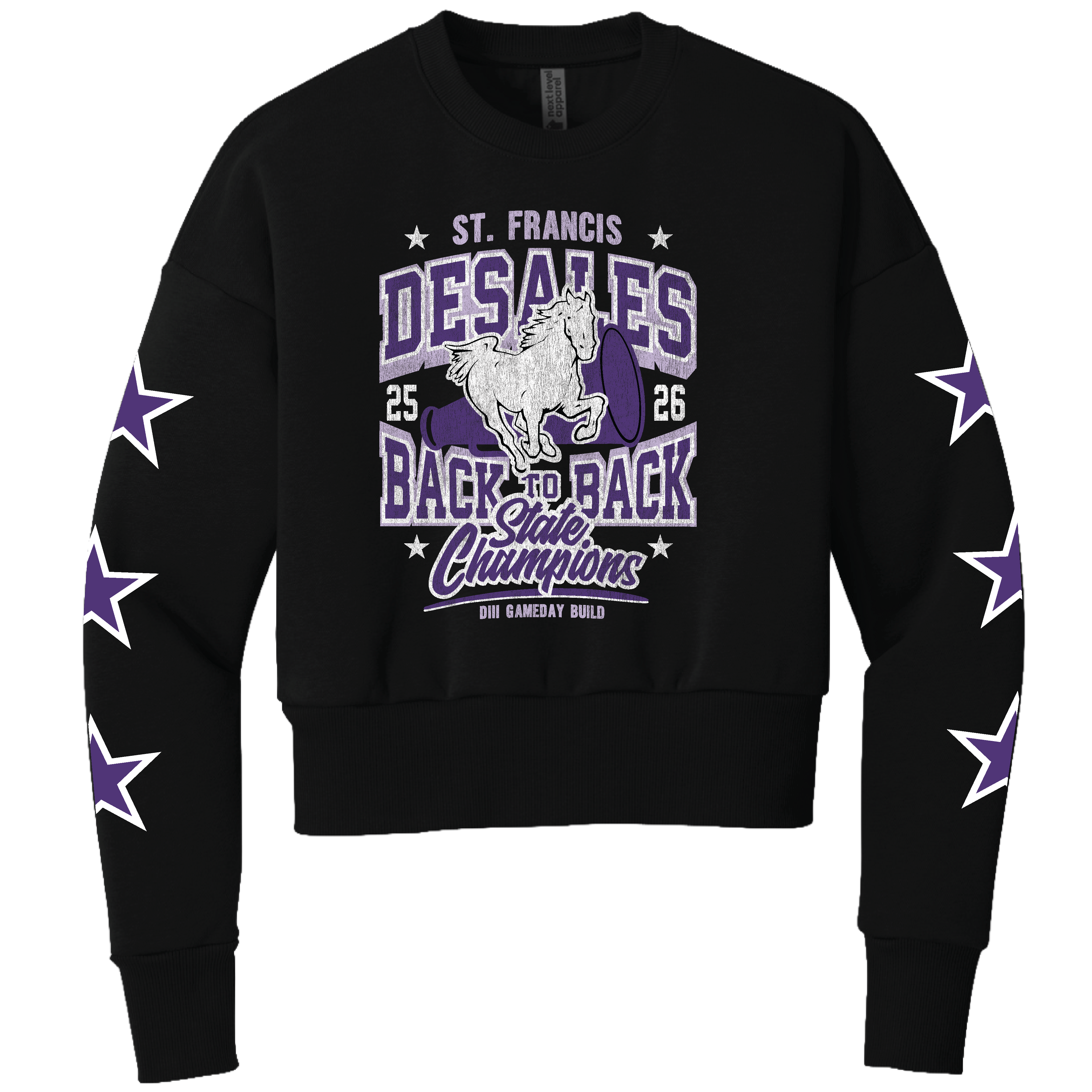 DESALES | BACK TO BACK STATE CHAMP BOXY SWEATSHIRT