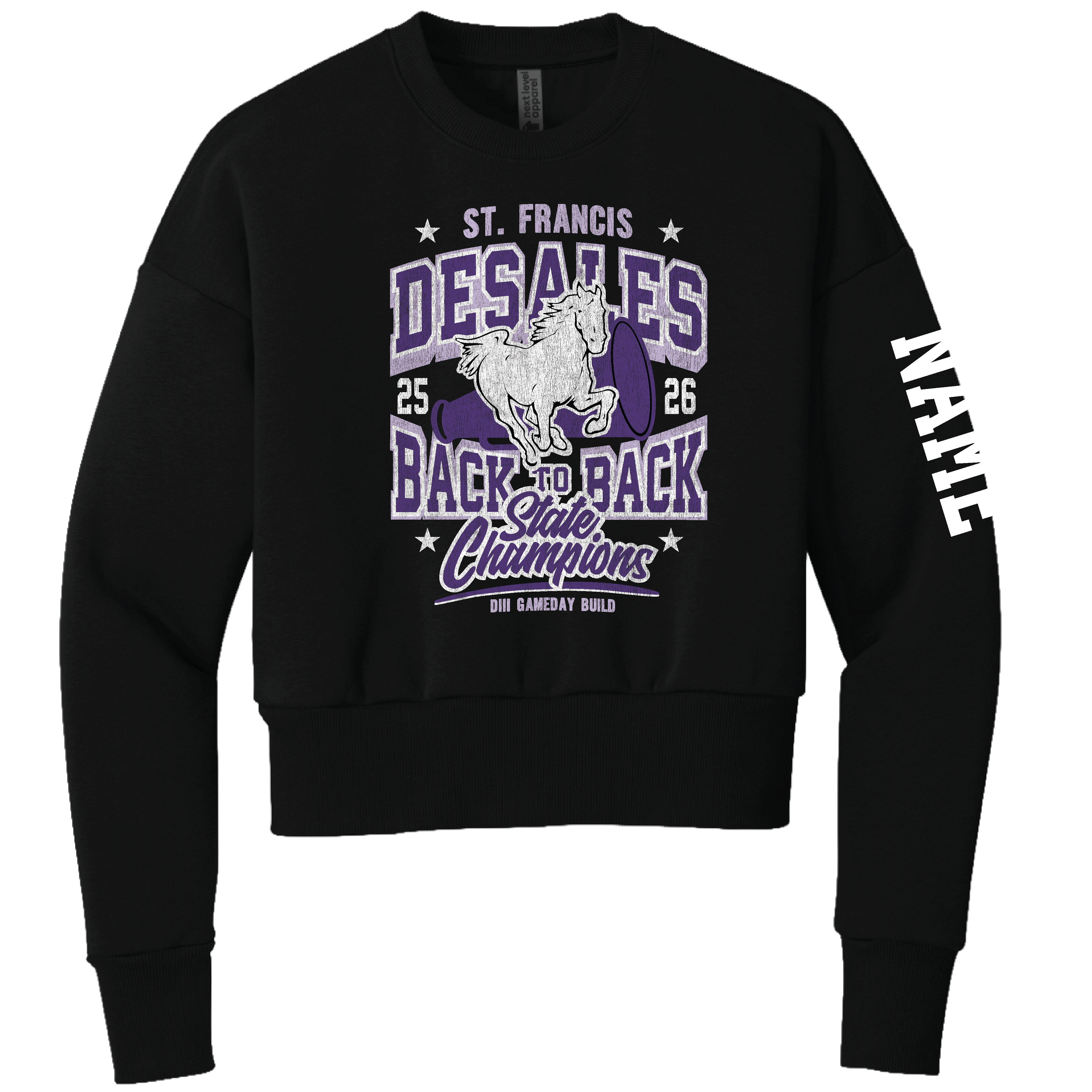 DESALES | BACK TO BACK STATE CHAMP BOXY SWEATSHIRT
