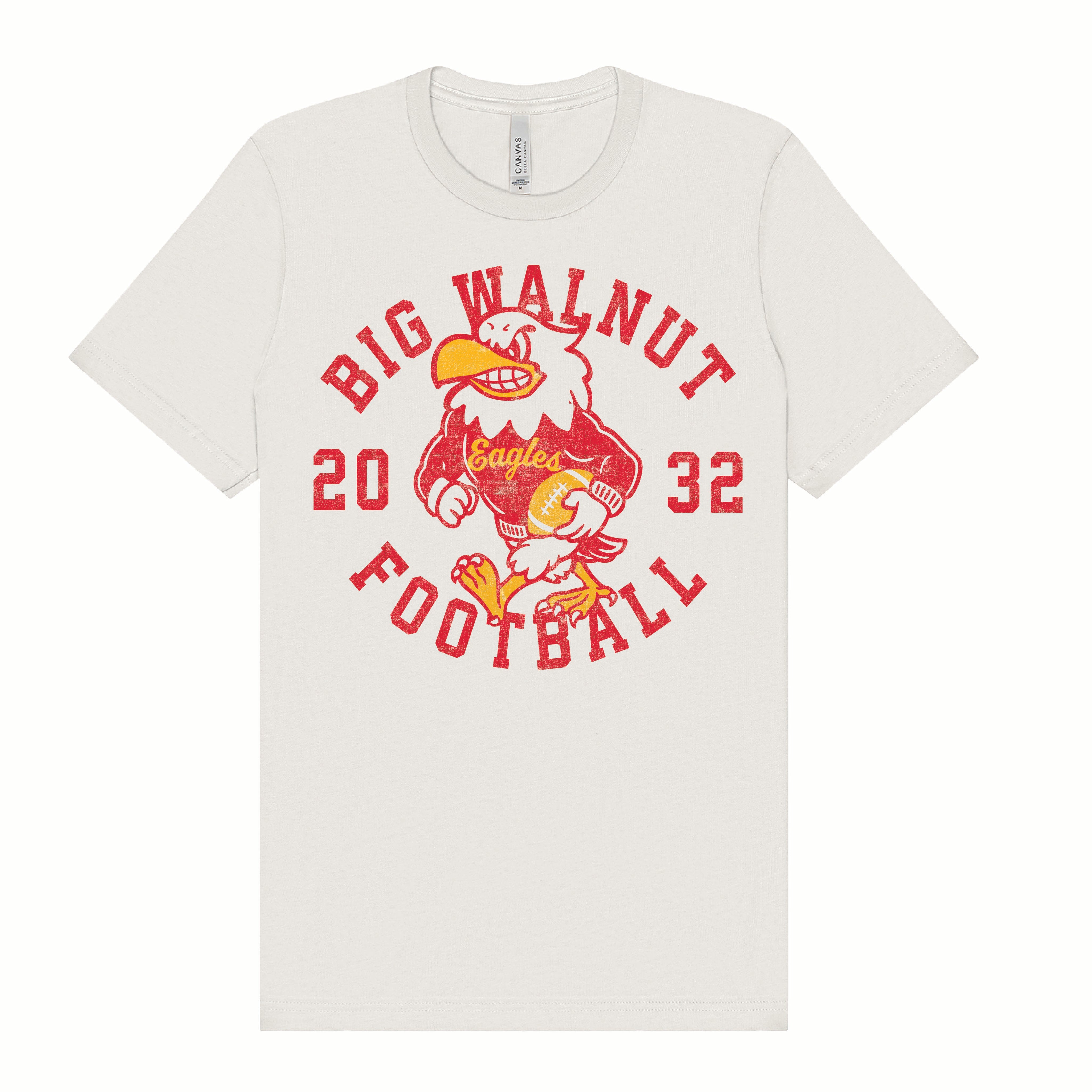 BW | CLASS OF 32 FOOTBALL "YOUR NAME YOUR NUMBER" TEE YOUTH AND ADULT SIZES