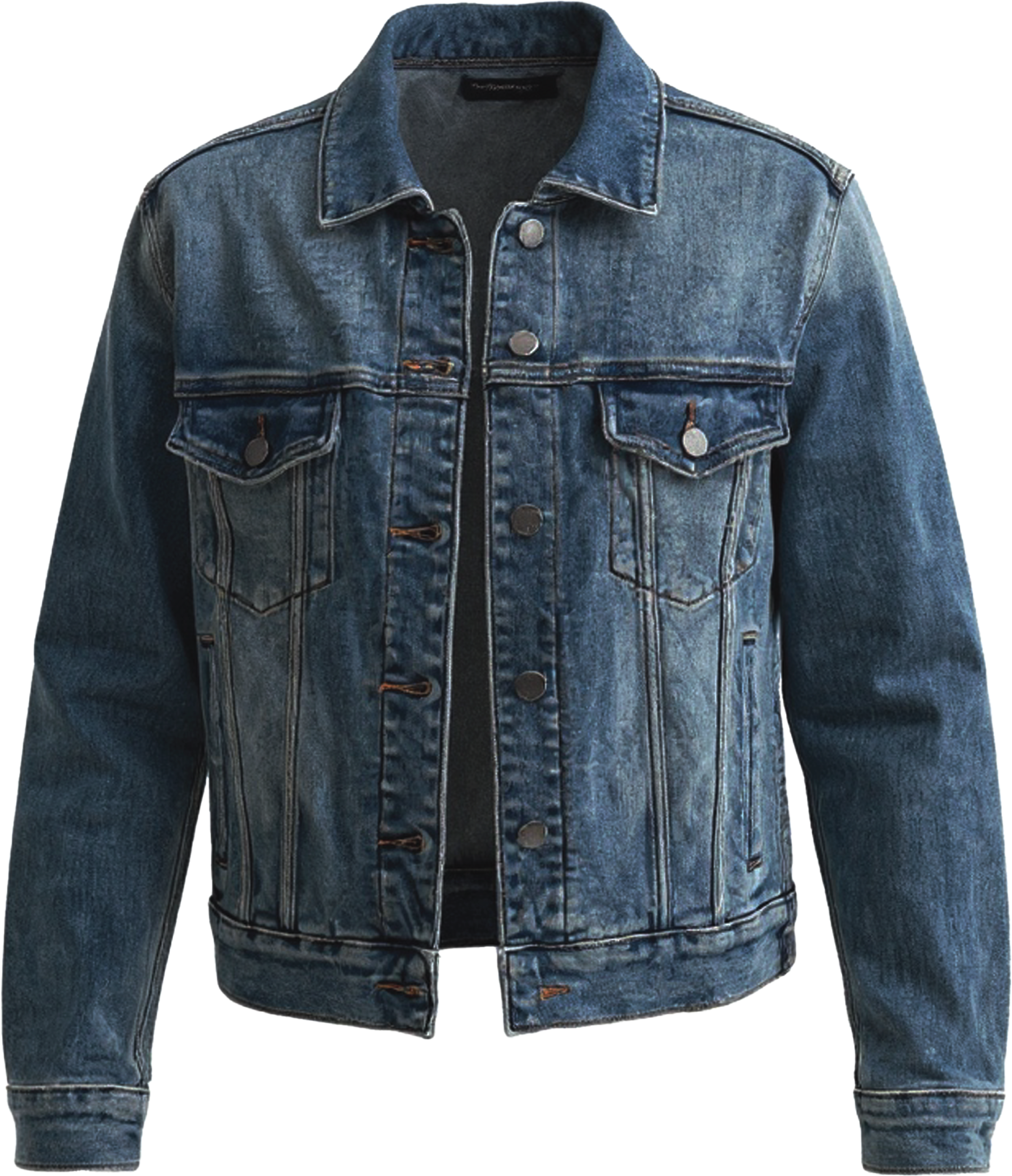 VARSITY MASCOT JACKET MEDIUM WASH