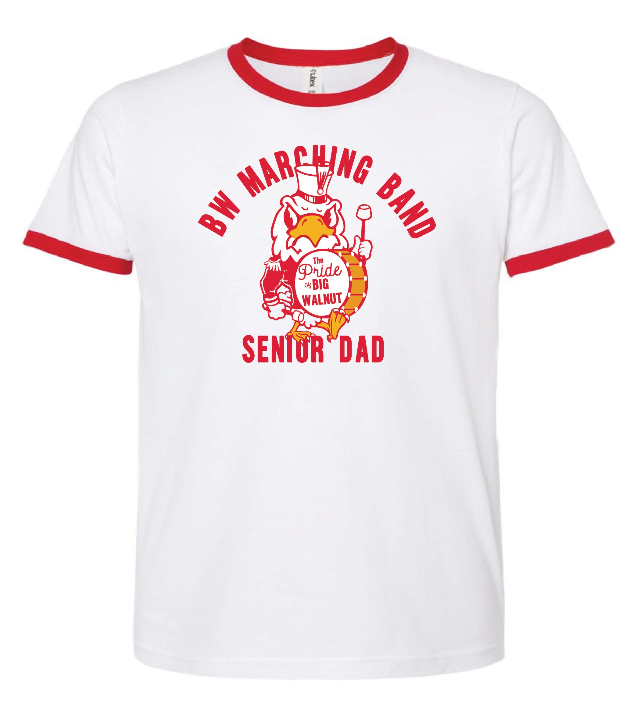 BW Marching Band The Pride of Big Walnut Senior Ringer Tee