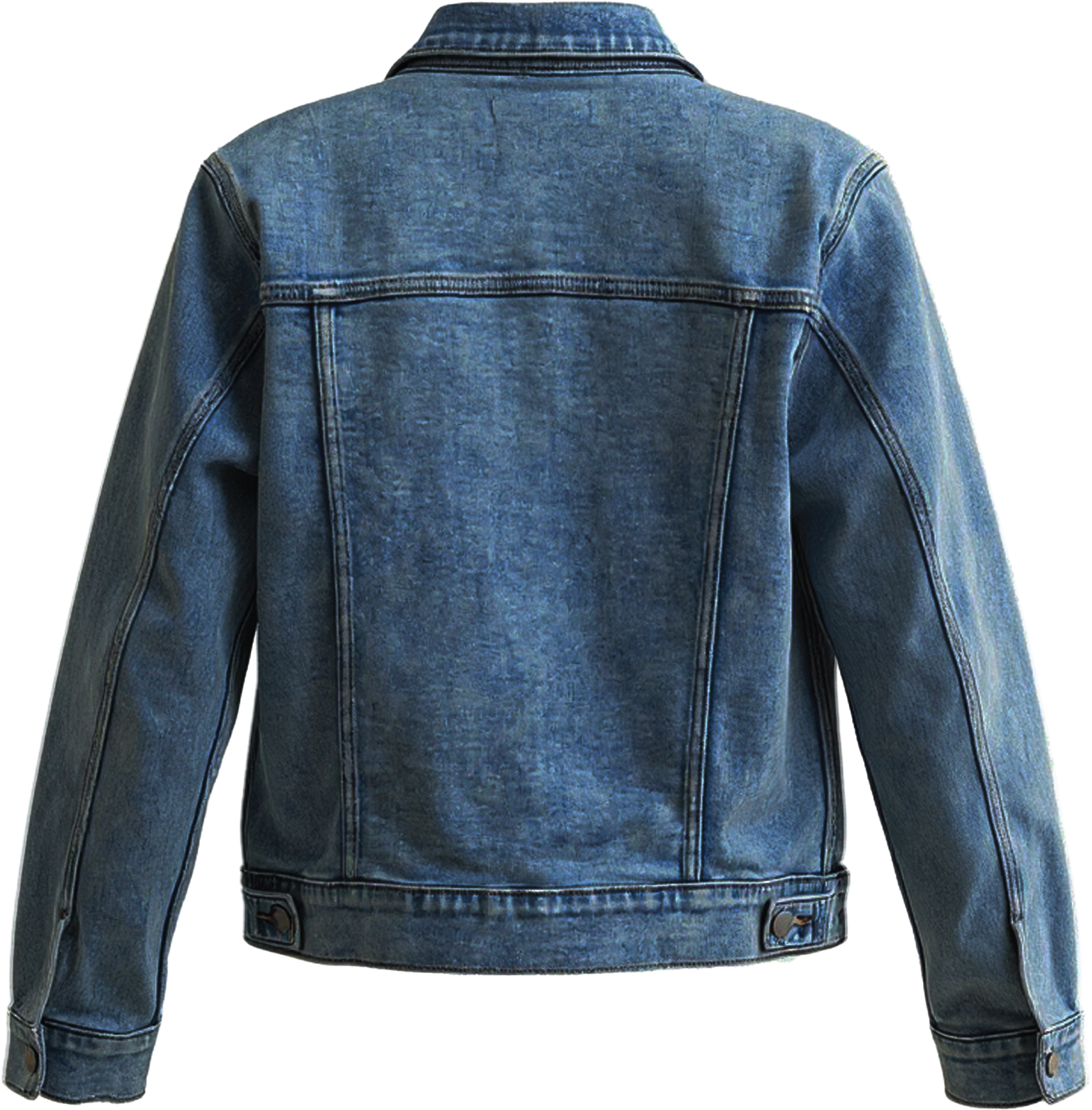 VARSITY MASCOT JACKET MEDIUM WASH