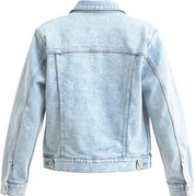 VARSITY MASCOT JACKET LIGHT WASH