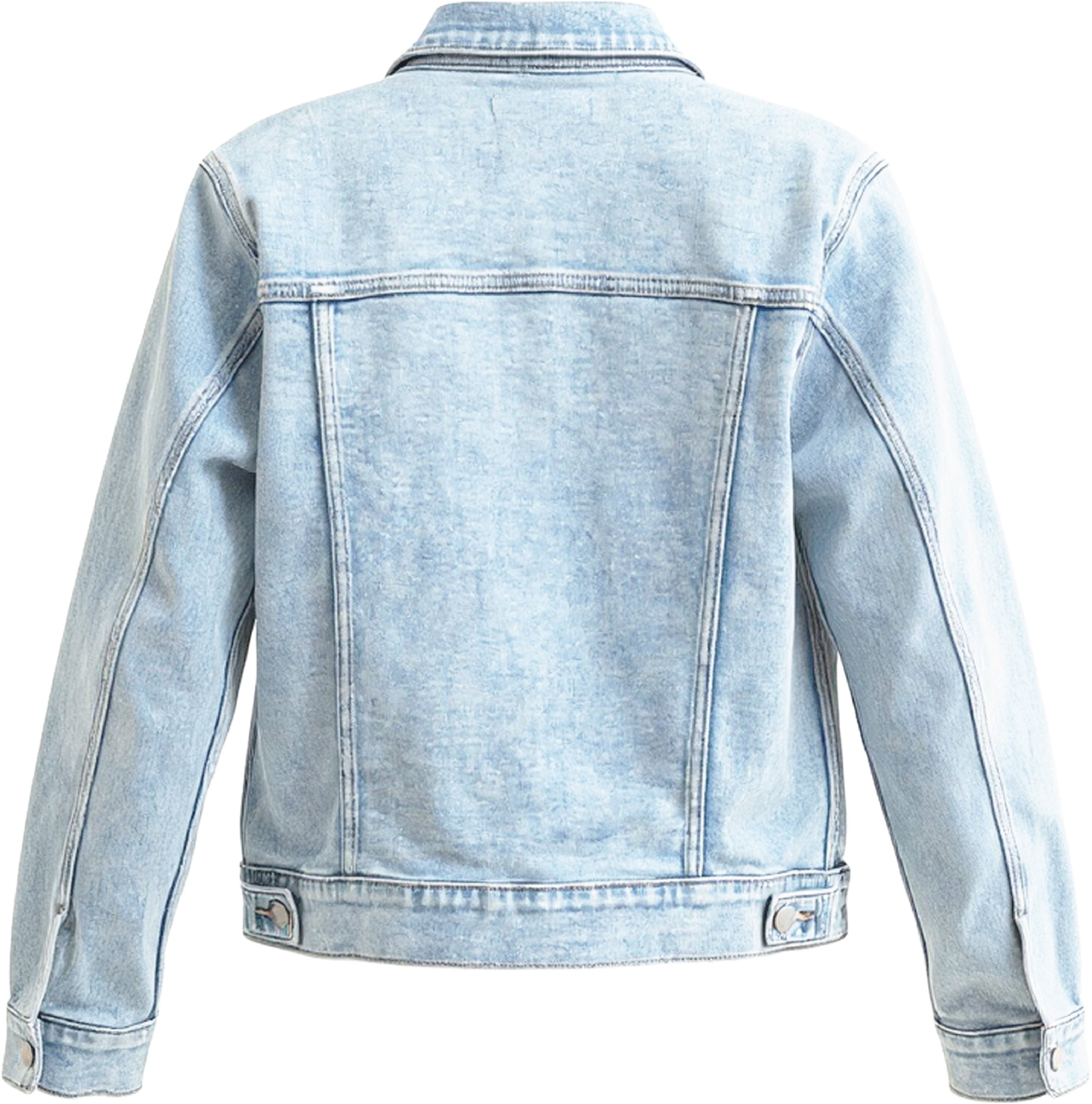 VARSITY MASCOT JACKET LIGHT WASH