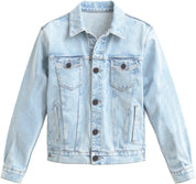 VARSITY MASCOT JACKET LIGHT WASH