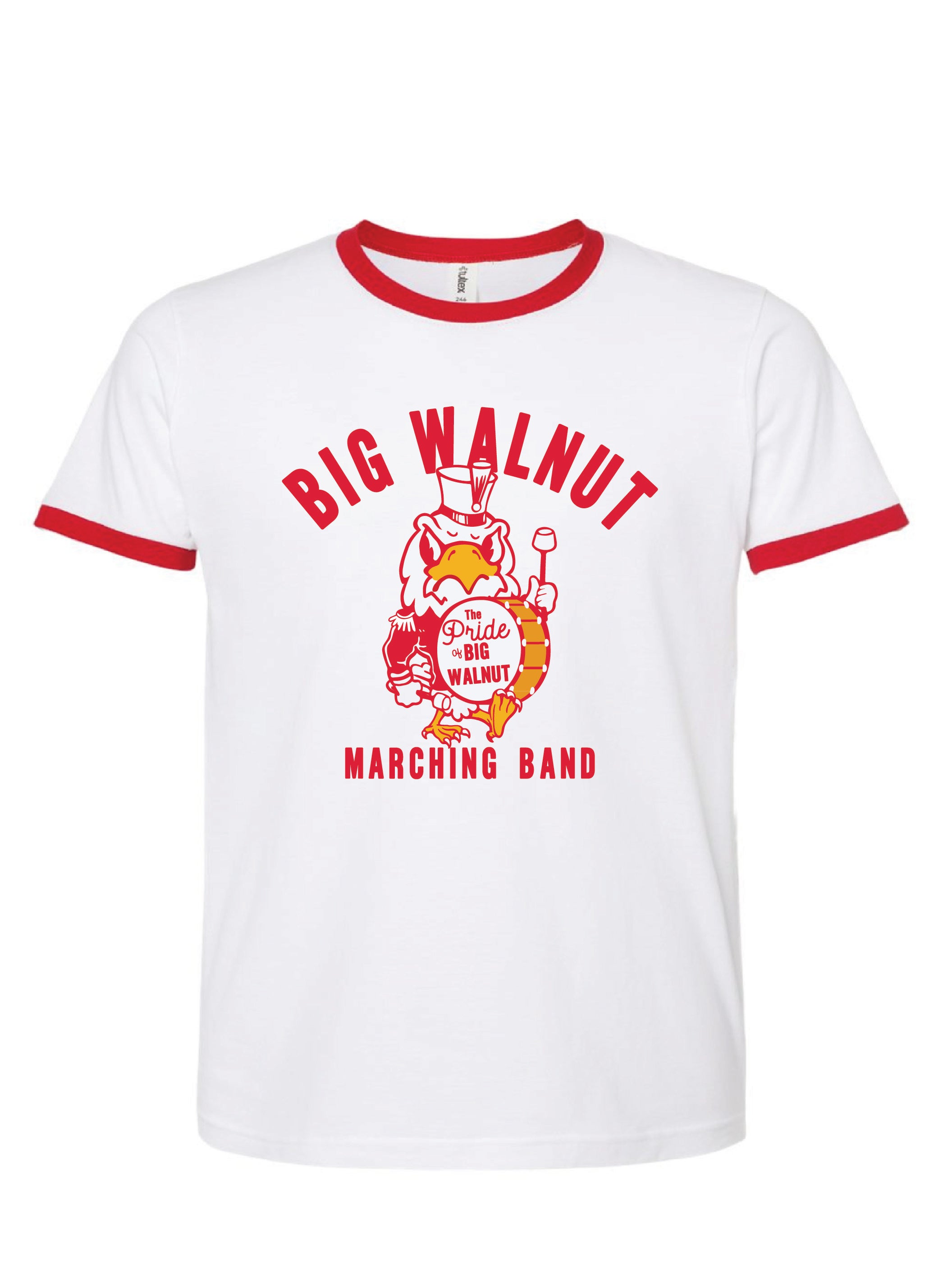 BW Marching Band The Pride of Big Walnut Ringer Tee