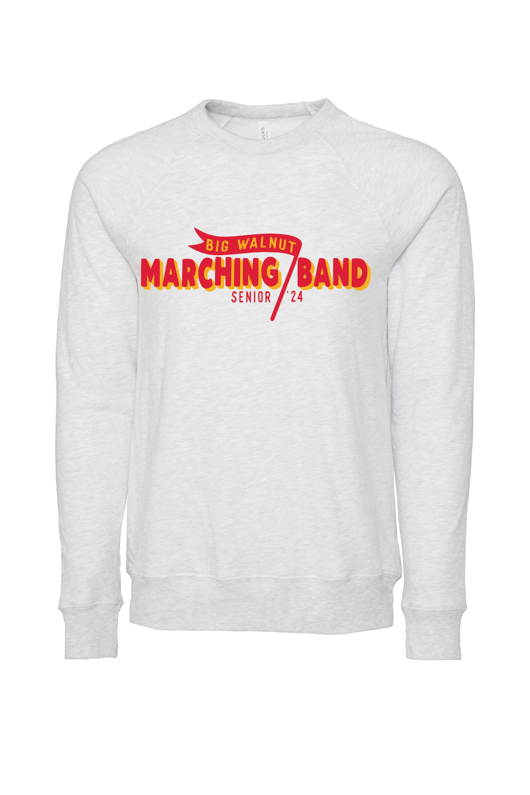 BW Marching Band Red and Gold  Crewneck Sweatshirt