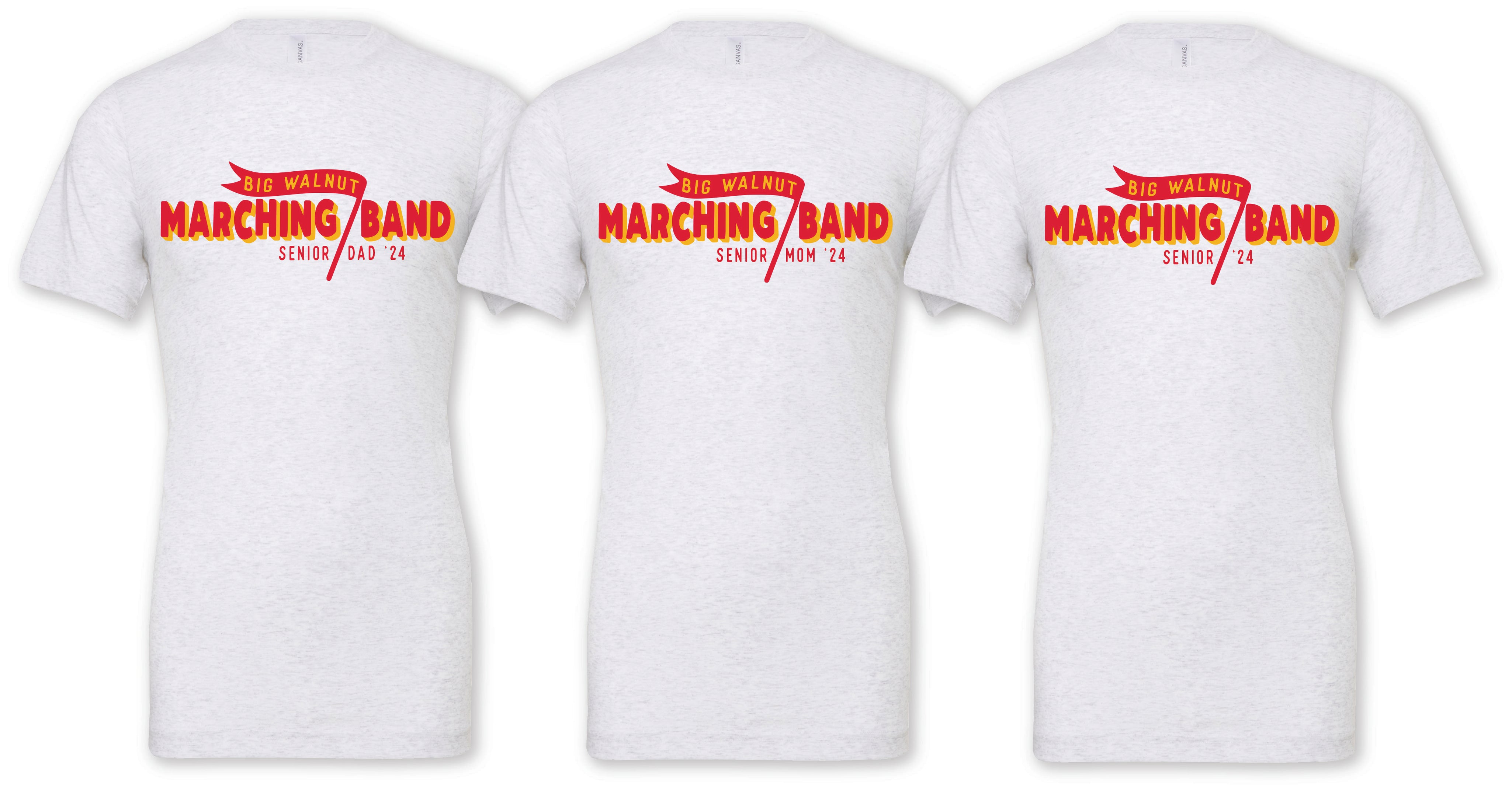 BW Marching Band Red and Gold Tee