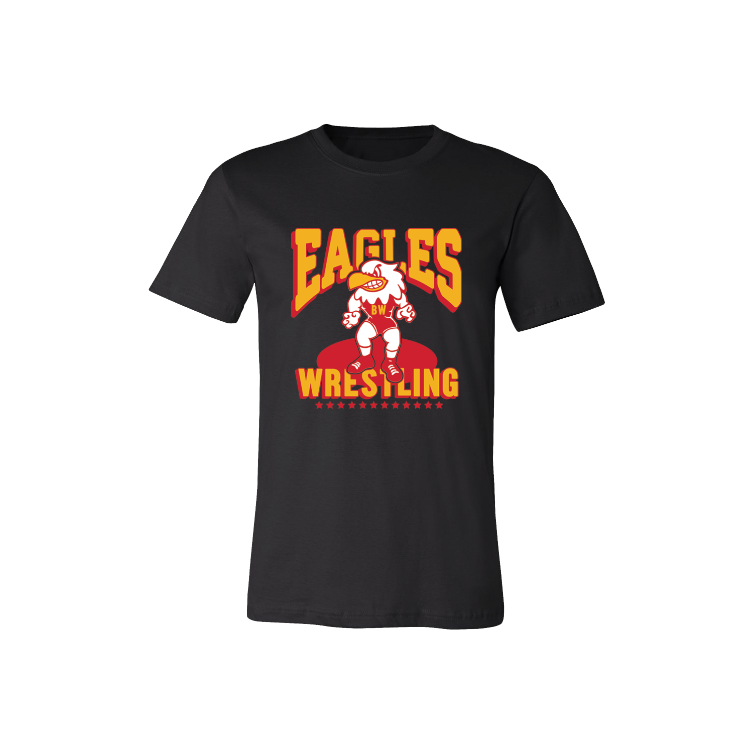 BW Wrestling Vintage Eagle | Varsity T Shirt