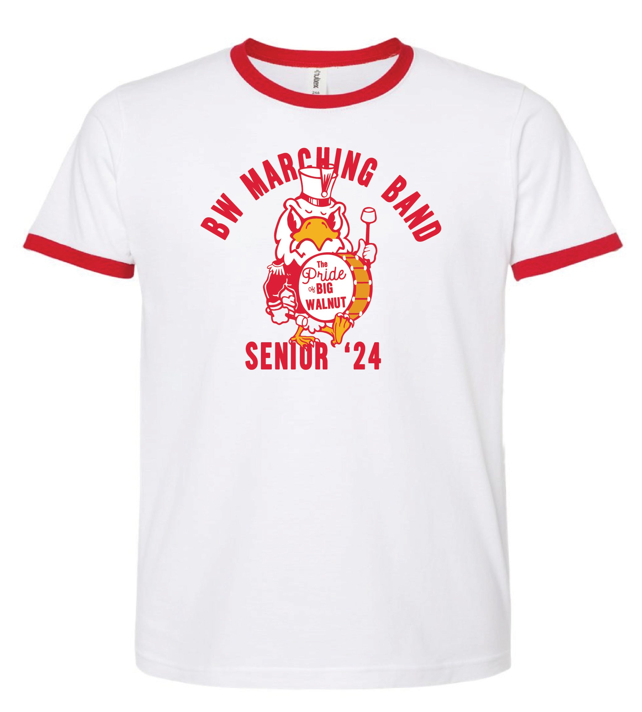 BW Marching Band The Pride of Big Walnut Senior Ringer Tee